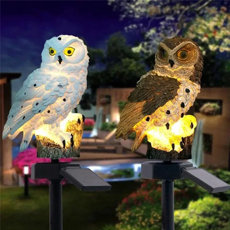 Solar Owl Statue Garden Light  - đánh giá và giá Farming And Agriculture