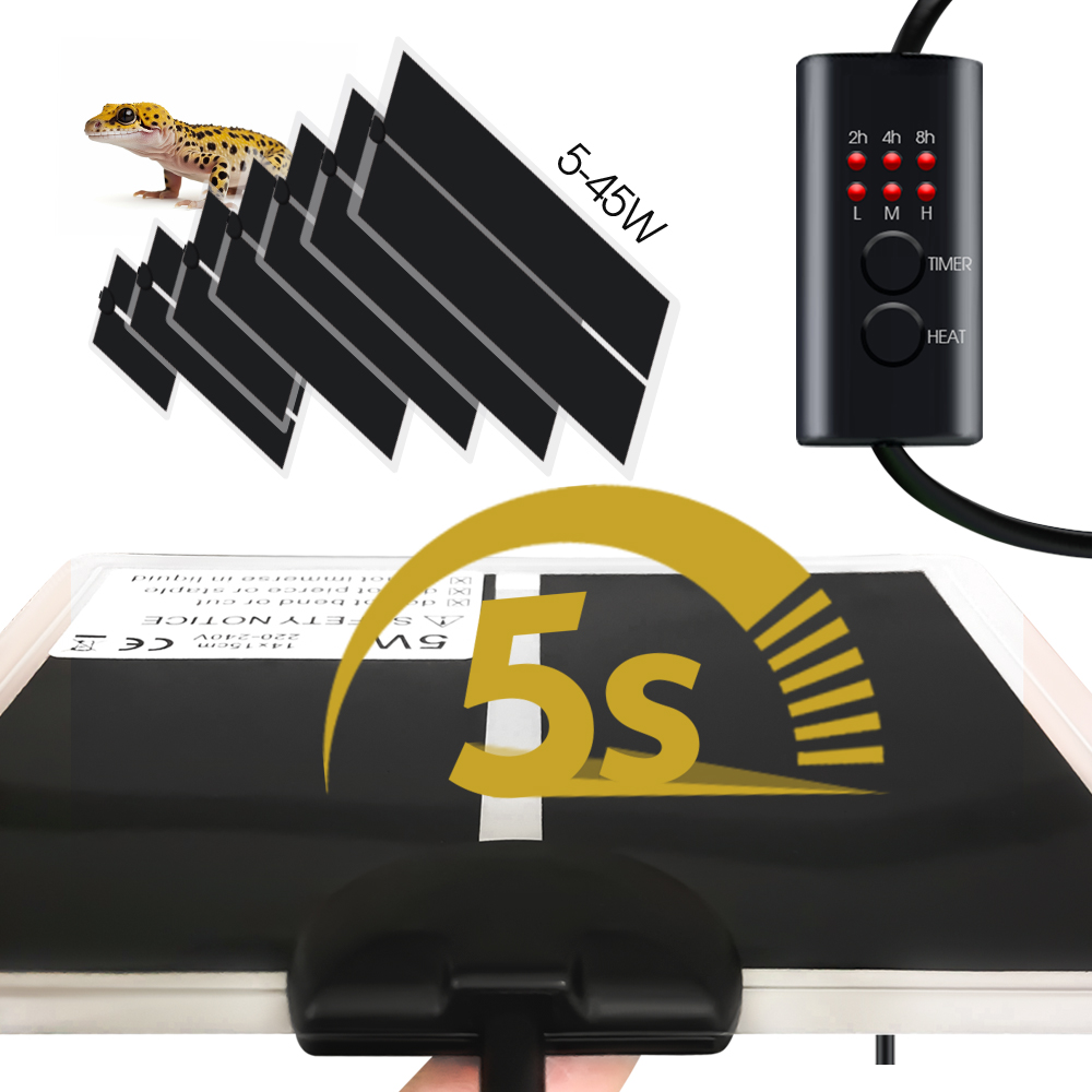 EU Plug 5-20W Reptiles Adjusta - đánh giá và giá Seedling Heat Mat